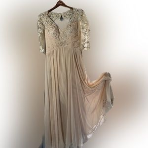Chiffon mother of the bride dress by Mon  Cherie montage size 8.